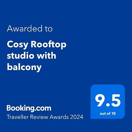 Cosy Rooftop Studio With Balcony Belgrado Exterior foto