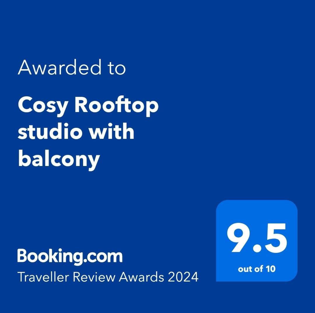 Cosy Rooftop Studio With Balcony Belgrado Exterior foto